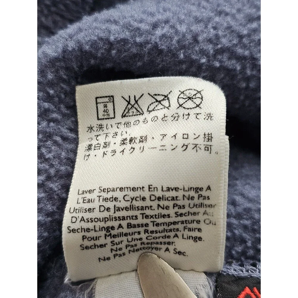 Eddie Bauer Womens Polar Fleece Vest Full Zip Pockets Size XL Outdoor Layer Blue - Picture 8 of 8